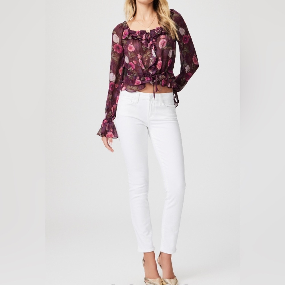 Paige Crisp White Skyline Ankle Skinny Jeans
